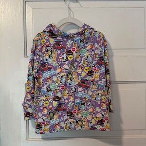 RSVLTS Purple Bluey Preschooler Performance Hoodie